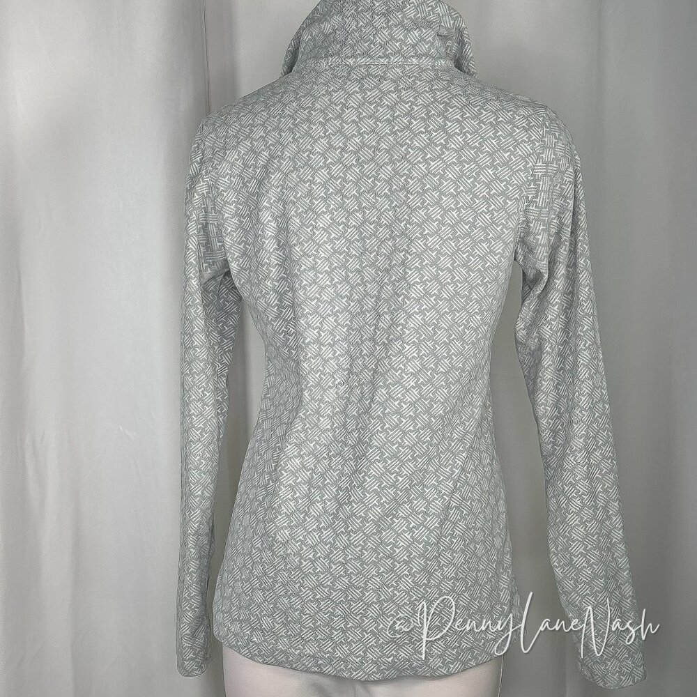 Colombia Glacial 1/2 Zip Pullover Printed Fleece Small Gray - Picture 6 of 9